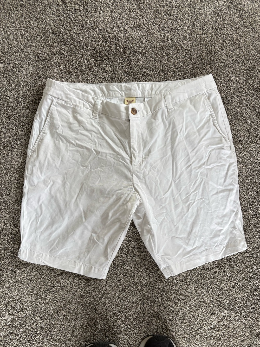 Faded Glory White Women's Flat Front Shorts